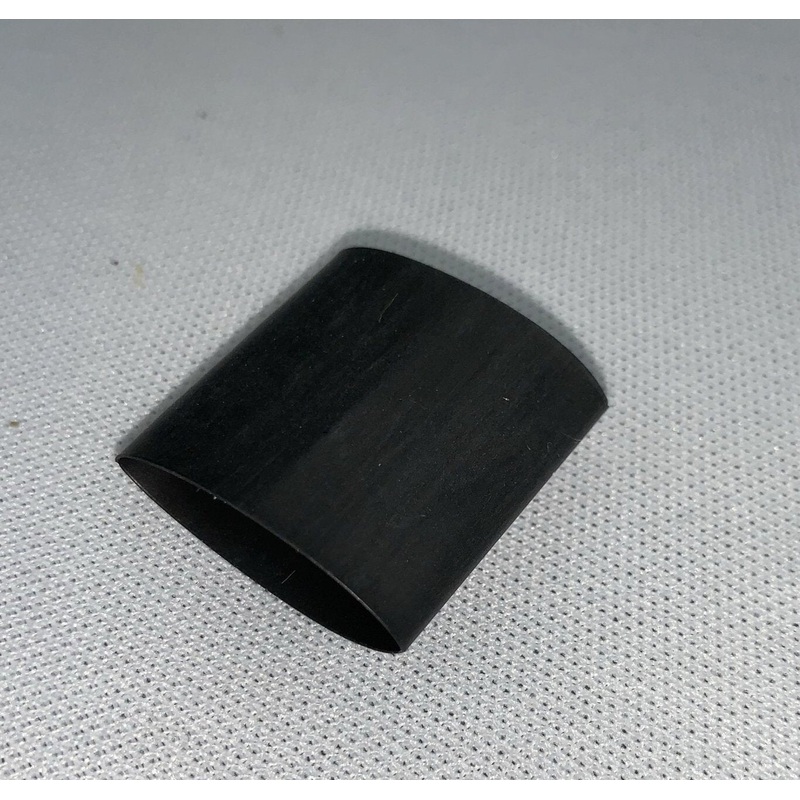 50  Pieces 1-1/4 Inch Length Black, 3/4 Inch Diameter 2:1 Heat Shrink in a Bulk Bag