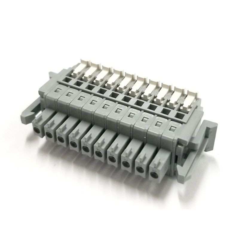 SL-4000-AP-10P, Sato Parts 10 Female Pin Screwless, Latching Terminal Plug