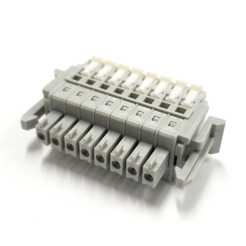 SL-4000-AP-8P, Sato Parts 8 Female Pin Screwless, Latching Terminal Plug