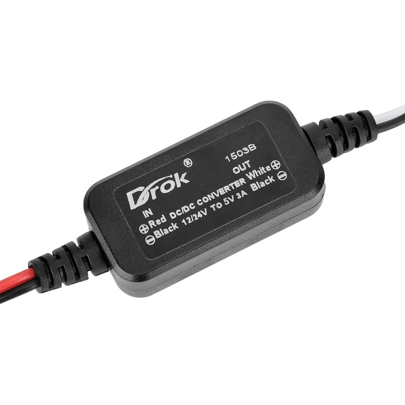VRD12-5-3A, MVO  12V to 5V Converter, DC 8-32V to 5V Buck Converter 12V DC Power Supply 3A, Voltage Regulator for RV Solar Panels