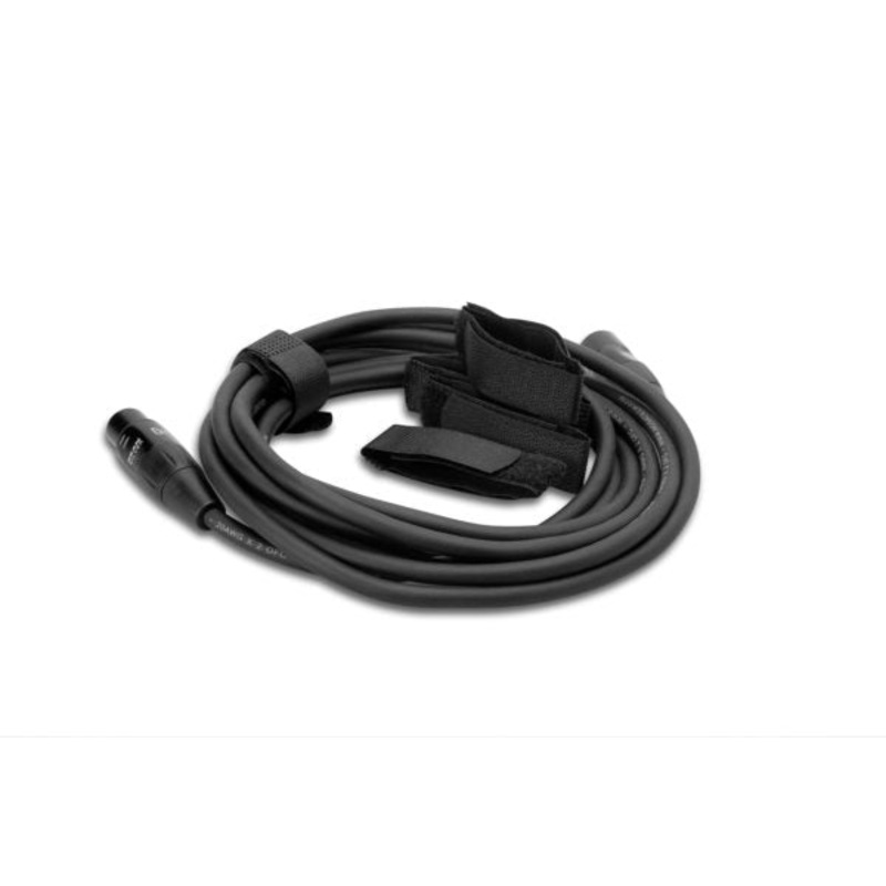 WTI-148G, Hosa 8″ Black Hook and Loop Cable Organizer with Center-Pass Gap (5-Pack)