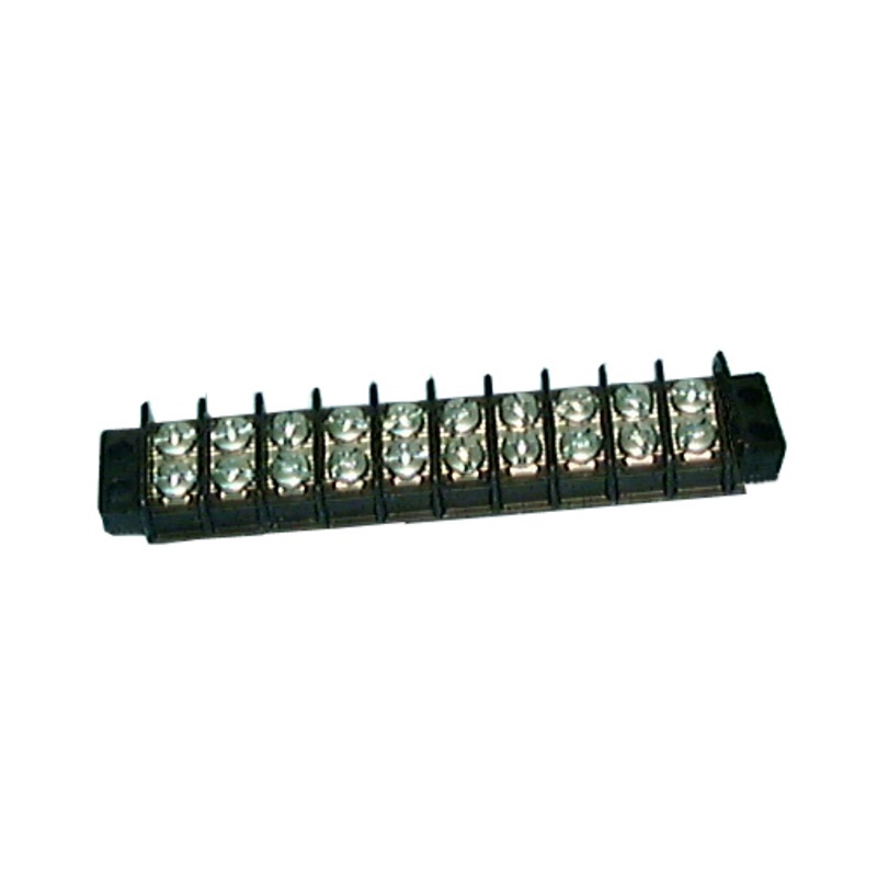 13-1410, Philmore 10 Position Dual Row Terminal Block Barrier Strip ~ 30A @ 300V