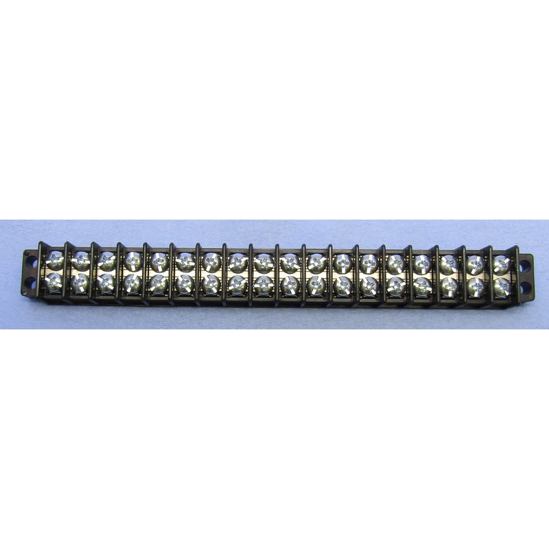 13-1418, Philmore 18 Position Dual Row Terminal Block Barrier Strip ~ 30A @ 300V