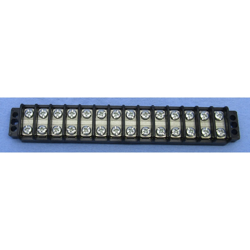 13-1514, Philmore 14 Position Dual Row Terminal Block Barrier Strip ~ 30A @ 300V