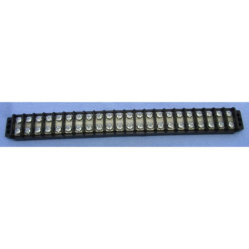 13-1522, Philmore 22 Position Dual Row Terminal Block Barrier Strip ~ 30A @ 300V