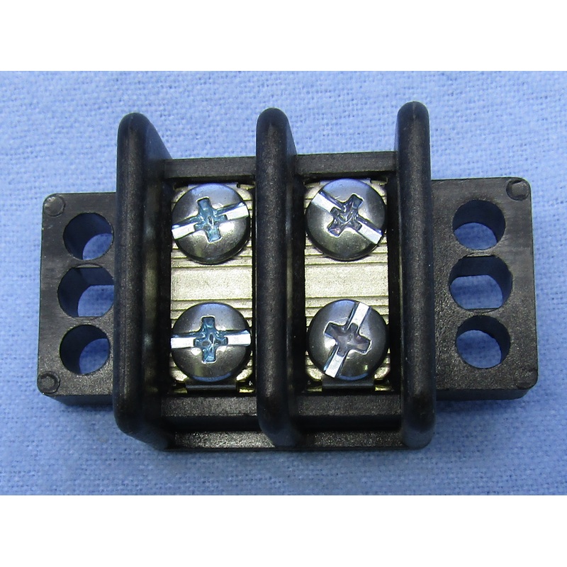13-1602, Philmore 2 Position Dual Row Terminal Block Barrier Strip ~ 30A @ 600V