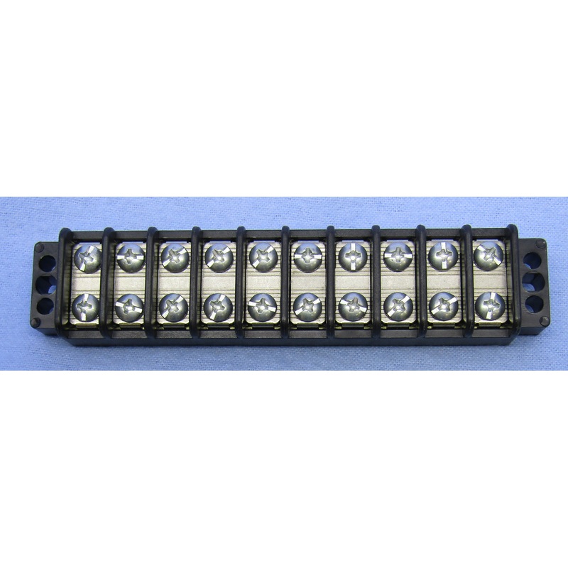 Philmore 13-1510 10 Position Dual Row Terminal Block Barrier Strip ~ 30A @ 300V