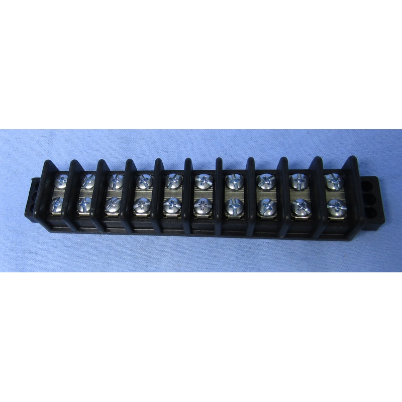 Philmore 13-1610 10 Position Dual Row Terminal Block Barrier Strip ~ 30A @ 600V