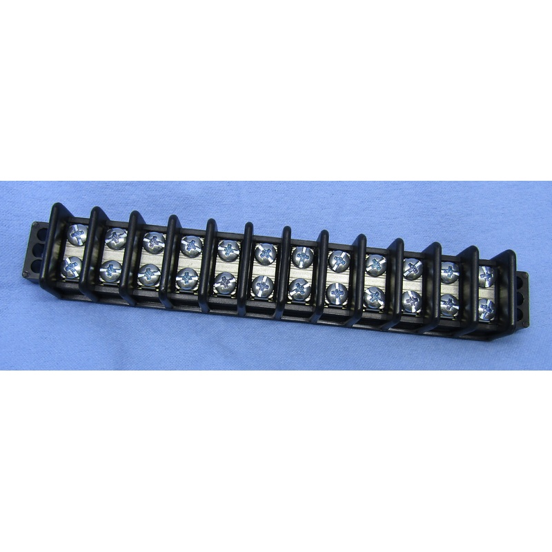 Philmore 13-1612 12 Position Dual Row Terminal Block Barrier Strip ~ 30A @ 600V