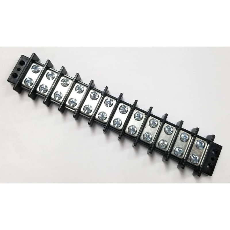 Philmore 13-1712 12 Position Dual Row Terminal Block Barrier Strip ~ 75A @ 600V