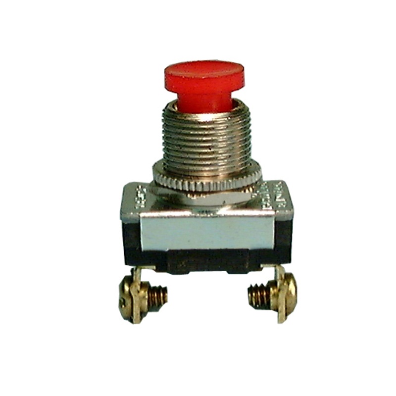 30-458, Phimore SPST ON-(OFF) Momentary OFF Red Push Button Switch 3A@120V AC