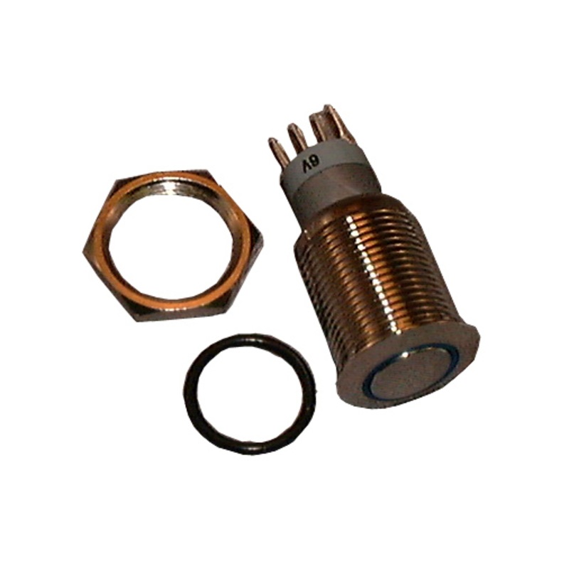 Philmore 30-12646 SPDT (ON) or (OFF) Momentary Red Lighted Push Button IP67
