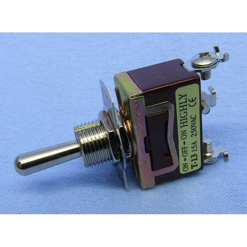 30-1124, Philmore SPDT ON-OFF-ON Standard Toggle Switch 15A@125V/250V AC – Screw