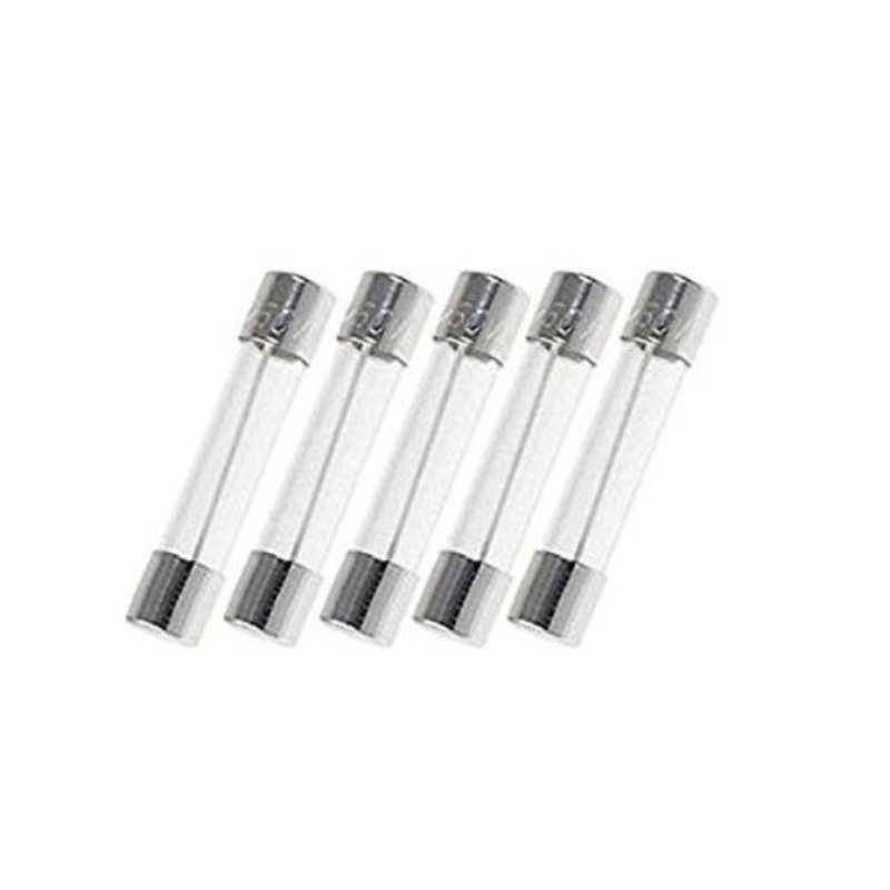 5 Pack of Buss AGC-1/4, 0.25A 250V Fast Acting (Fast Blow) Glass Body Fuses