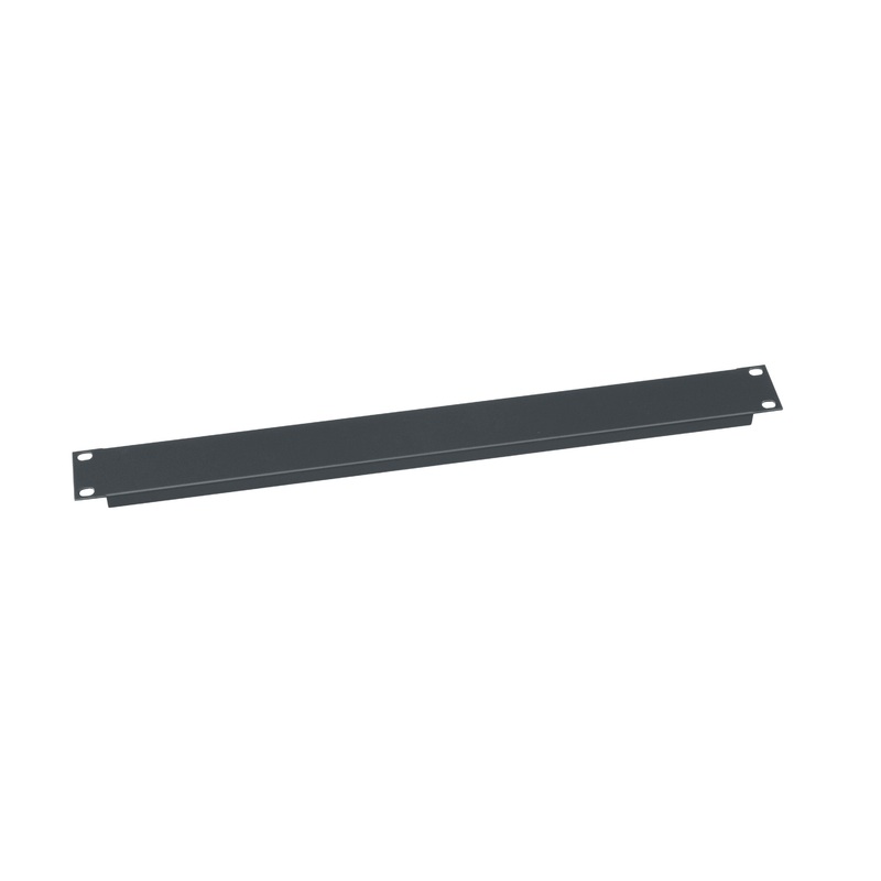 EB1, Middle Atlantic 1 RU Flanged Blank Rack Panel, Steel, Black