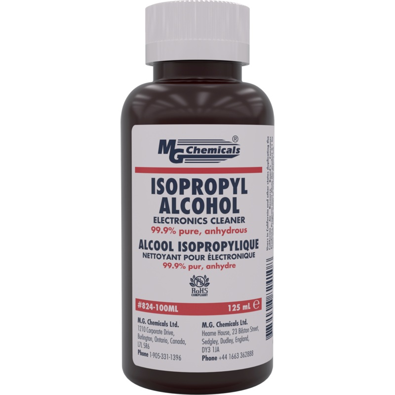 MG Chemicals # 824-100mL 99.9% Isopropyl Alcohol Cleaner ~ 125 mL (4.2 fl oz)