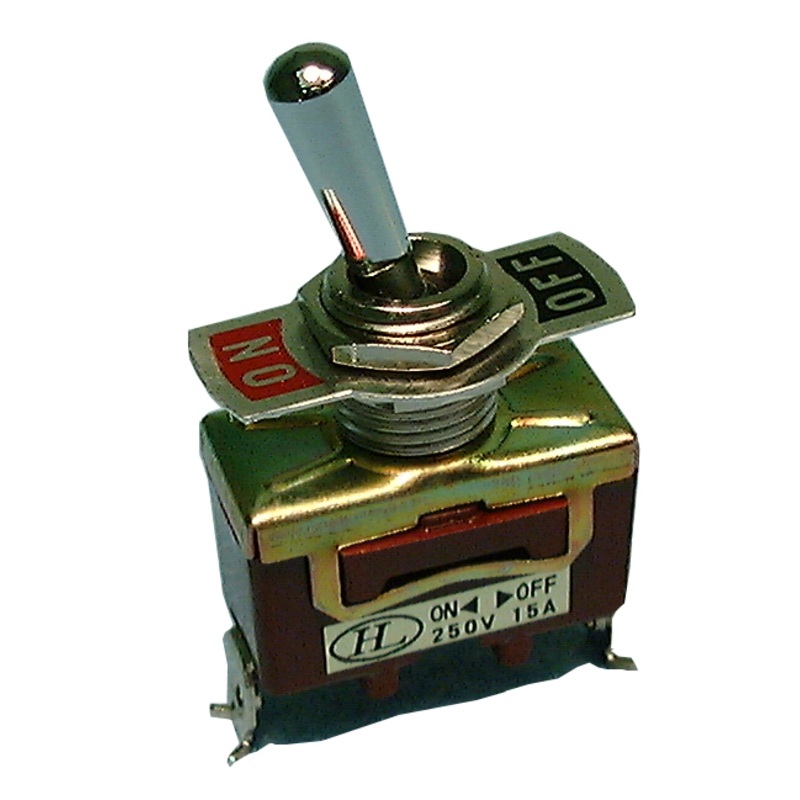 Philmore 30-1104 SPST ON-OFF Standard Toggle Switch 15A@125V/250V AC Screw