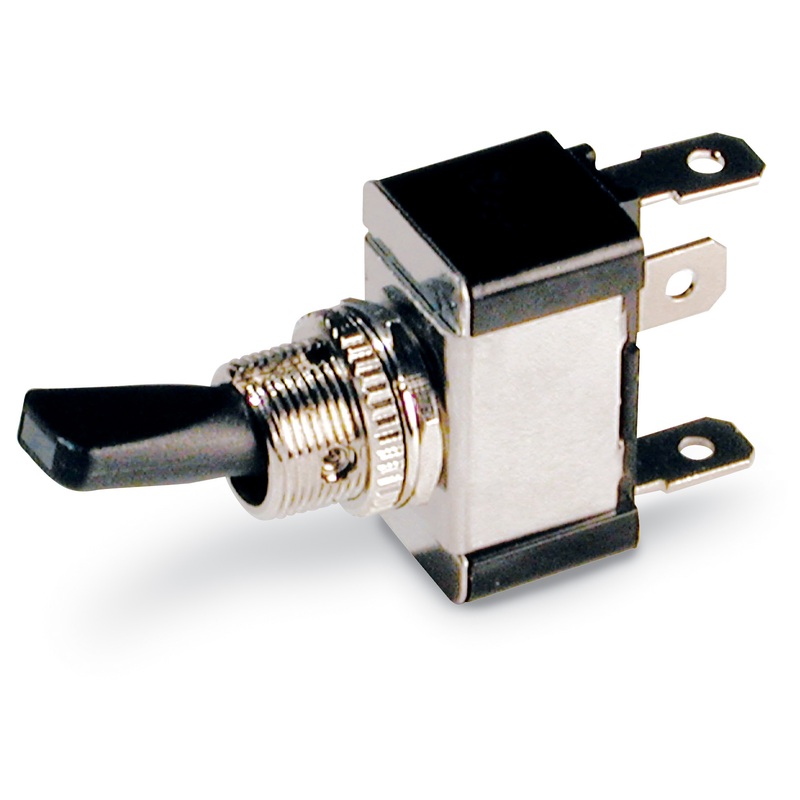 Philmore 30-12060 SPST ON-OFF Blue LED Lit Paddle Toggle Switch 30A@12-14V DC