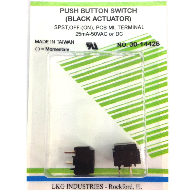 Philmore 30-14426 SPST OFF-(ON) Momentary 12mm x 9.9mm Push Button Switches 2 Pk