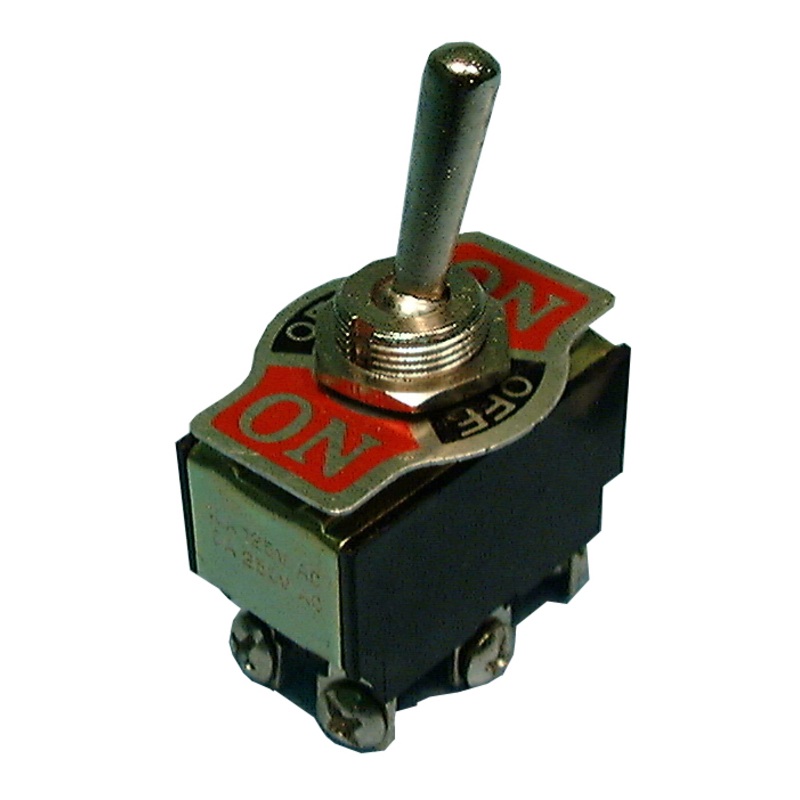 Philmore 30-226 DPDT ON-OFF-ON Standard Toggle Switch 6A@125V AC, 3A@250V AC