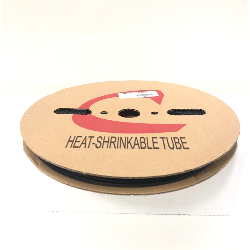 Thermosleeve CYG HST116656, BLACK 1/16″ 2:1 Heat Shrink ~ 656 Foot Roll