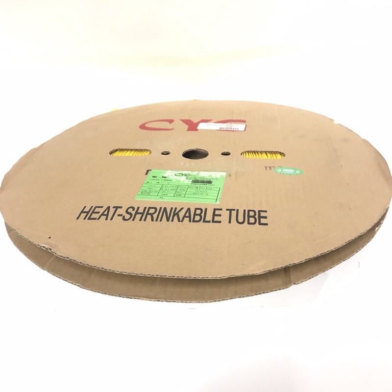 Thermosleeve CYG HST12330, YELLOW 1/2″ 2:1 Heat Shrink ~ 330 Foot Roll