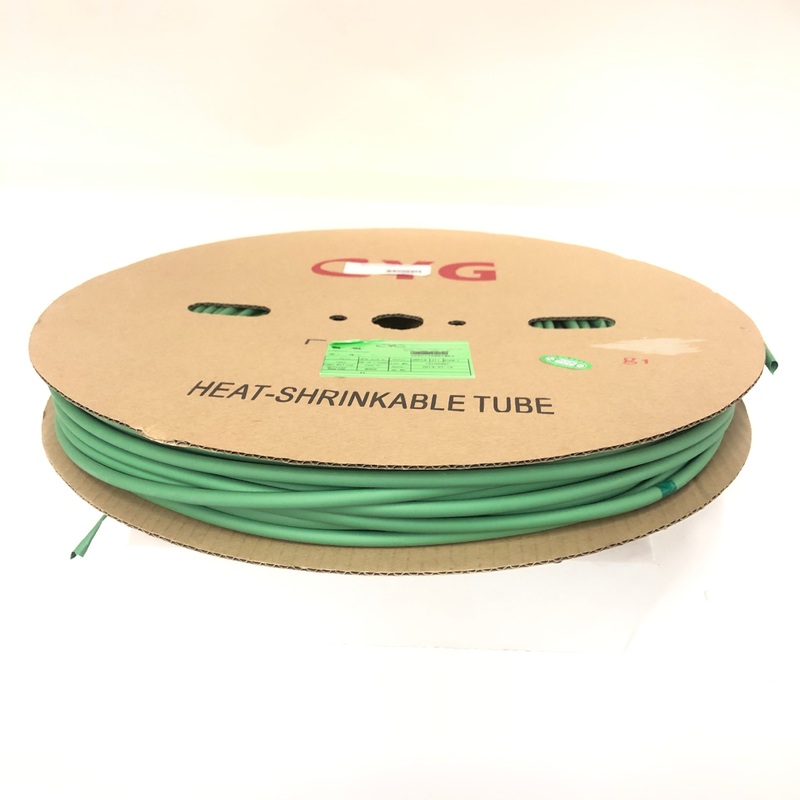 Thermosleeve CYG HST14330, GREEN 1/4″ 2:1 Heat Shrink ~ 330 Foot Roll