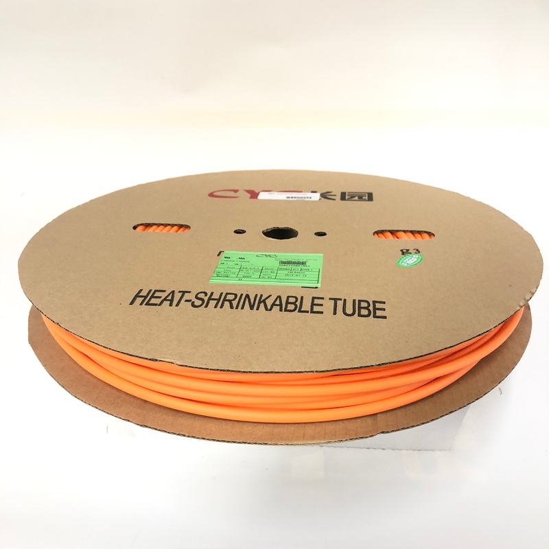Thermosleeve CYG HST14330, ORANGE 1/4″ 2:1 Heat Shrink ~ 330 Foot Roll