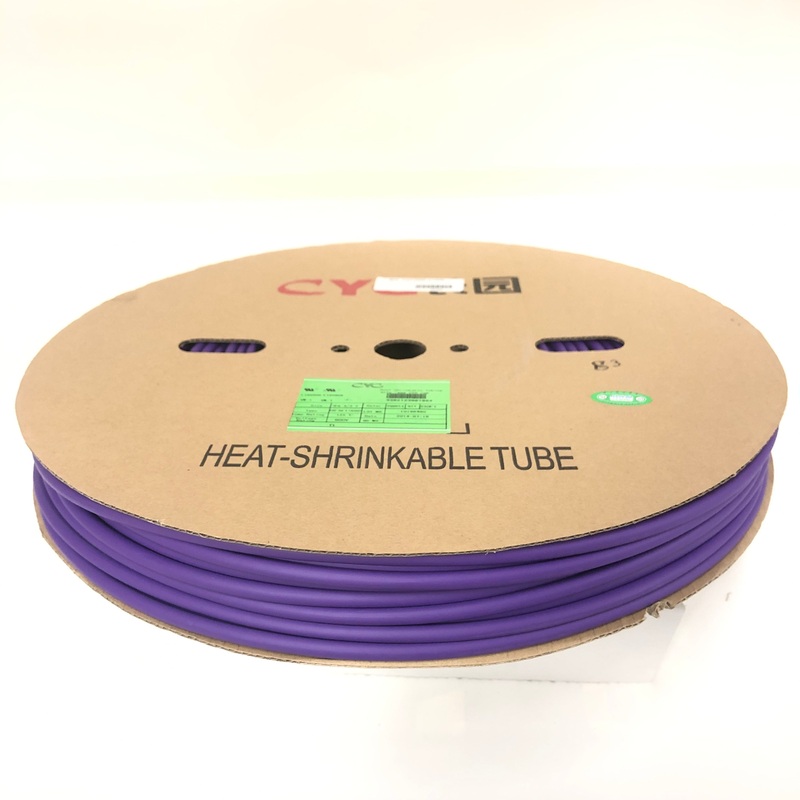 Thermosleeve CYG HST14330, VIOLET/PURPLE 1/4″ 2:1 Heat Shrink ~ 200 Foot Roll