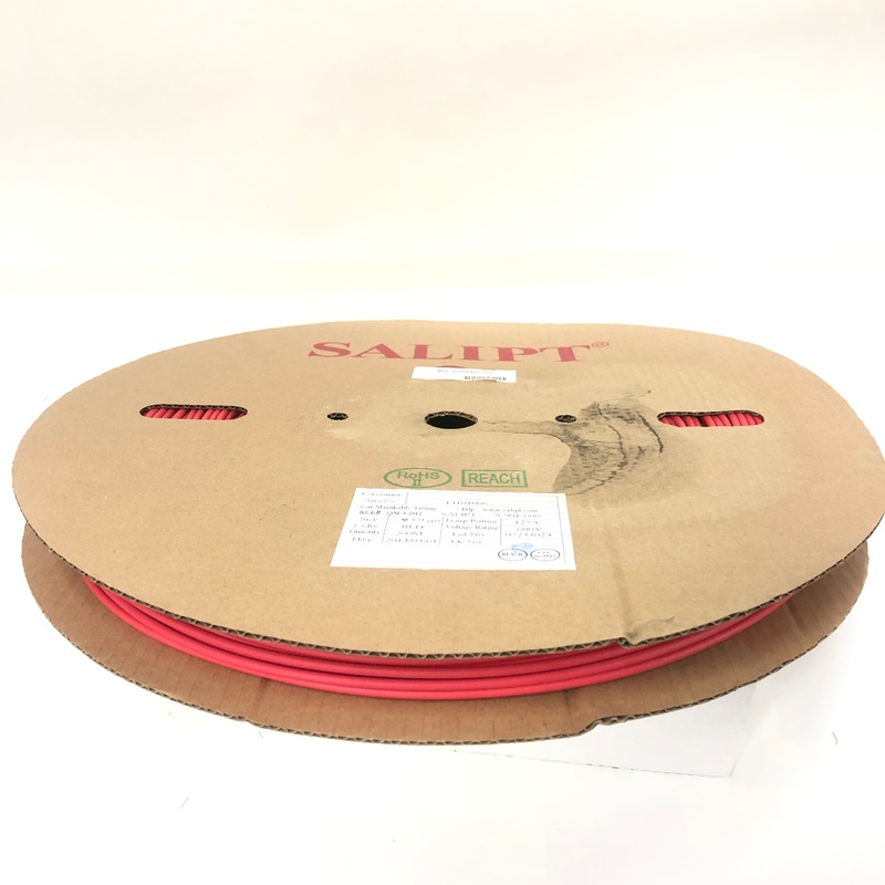 Thermosleeve CYG HST18330, RED 1/8″ 2:1 Heat Shrink ~ 330 Foot Roll