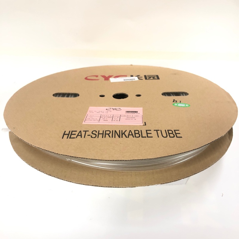 Thermosleeve CYG HST316330, CLEAR 3/16″ 2:1 Heat Shrink ~ 330 Foot Roll