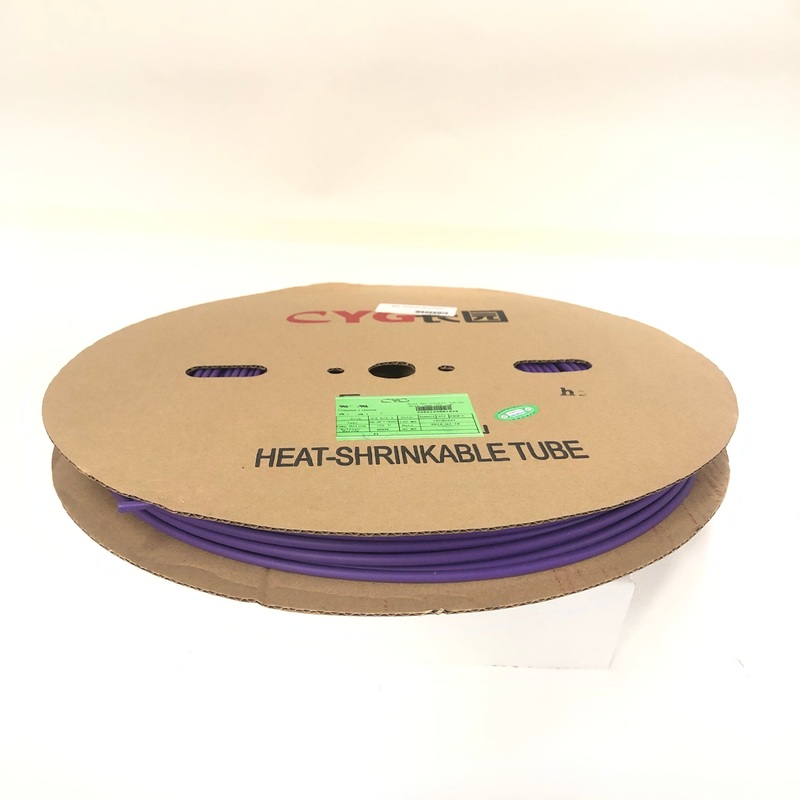 Thermosleeve CYG HST316330, VIOLET/PURPLE 3/16″ 2:1 Heat Shrink ~ 330 Foot Roll