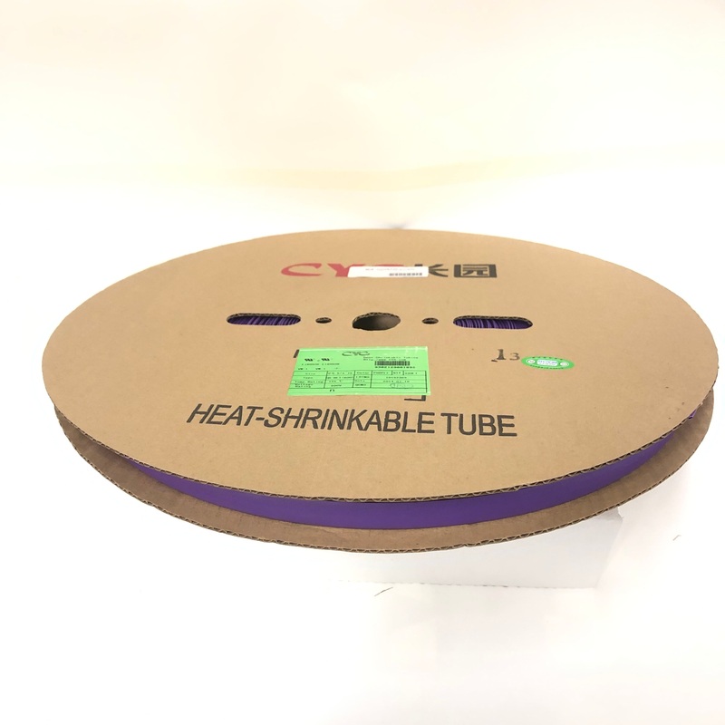 Thermosleeve CYG HST38330, VIOLET/PURPLE 3/8″ 2:1 Heat Shrink ~ 330 Foot Roll