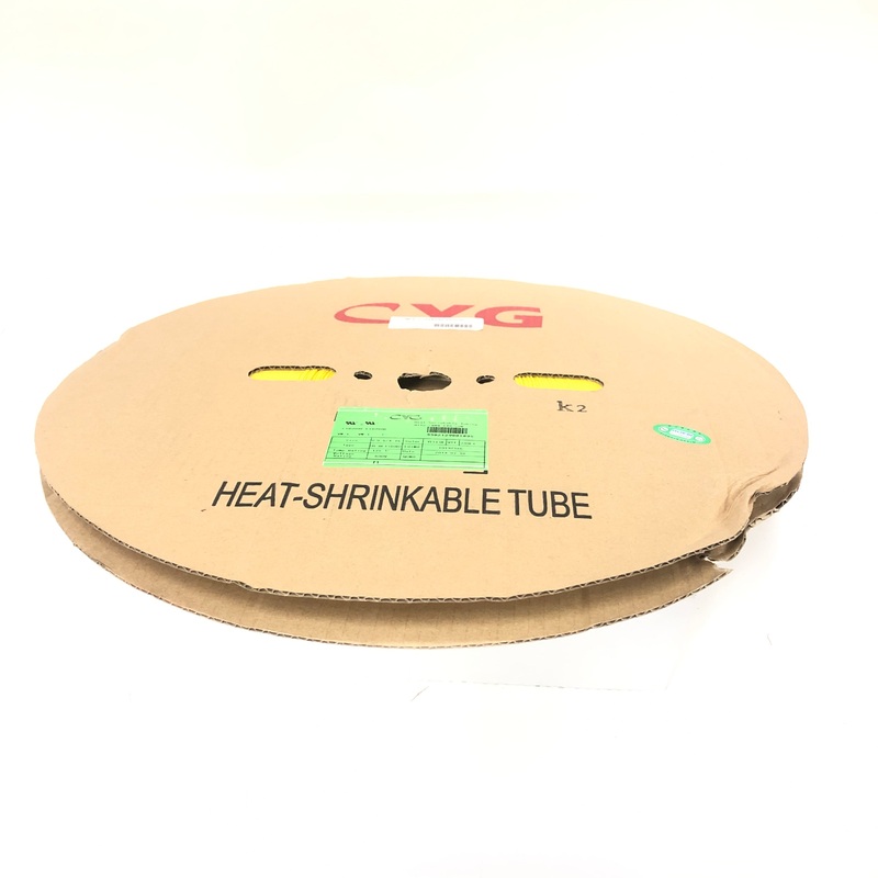 Thermosleeve CYG HST38330, YELLOW 3/8″ 2:1 Heat Shrink ~ 330 Foot Roll