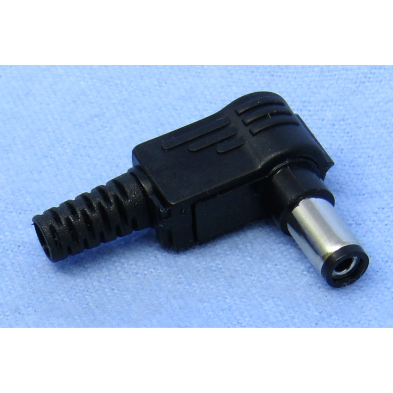 2109, Philmore 2.1mm I.D. x 5.5mm O.D. Right Angle Coaxial Power Plug