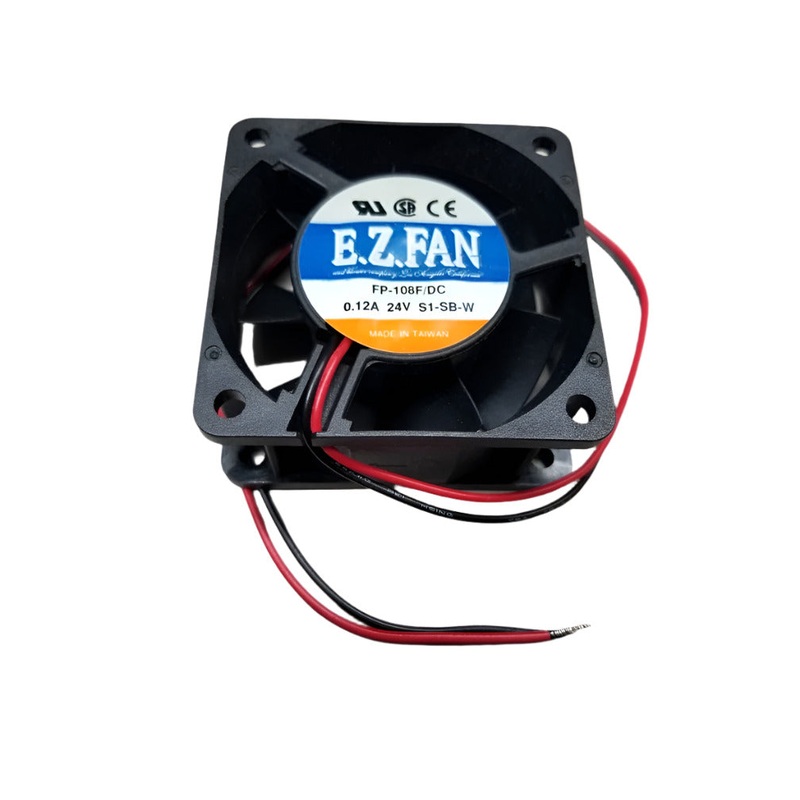 FP-108F/DC-24V-S1-SB-W, EZ FAN 60mm x 25mm 24V DC Cooling Fan ~ 20 CFM