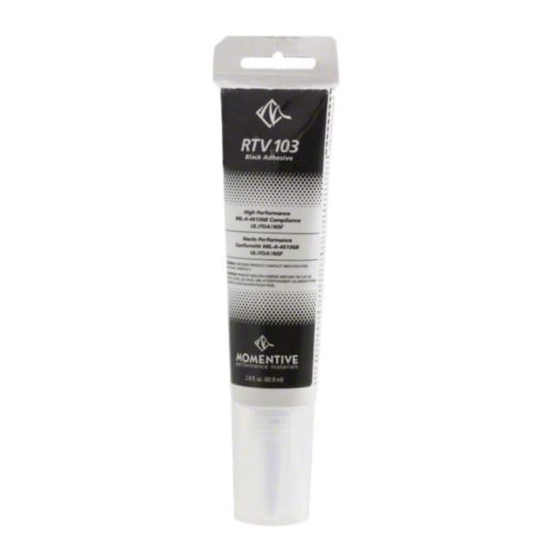 RTV103-85ML ADHESIVE SEALANT SIL BLACK PASTE