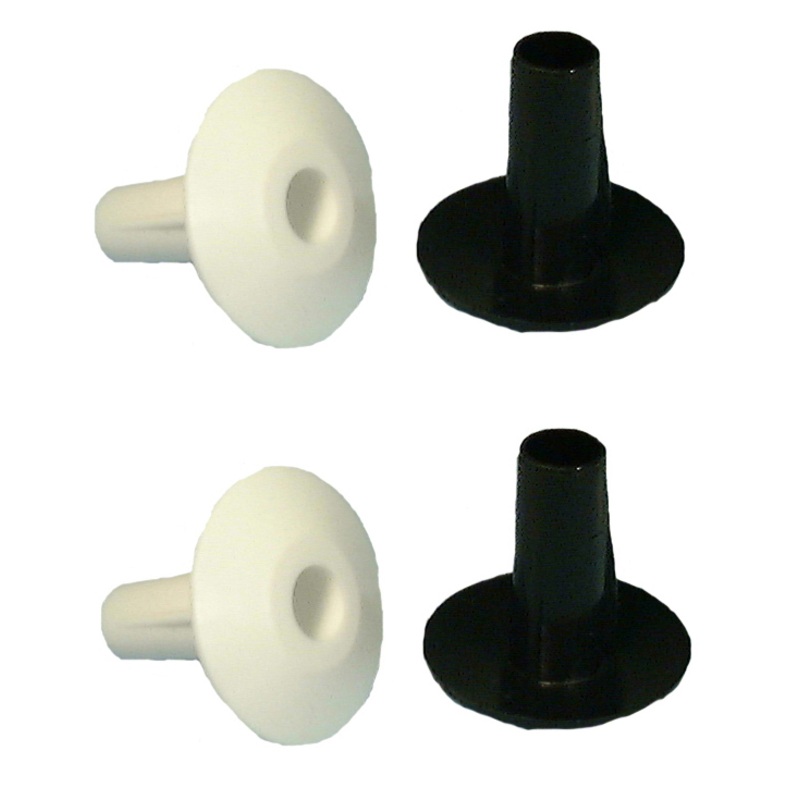 3059, Philmore 2 Black & 2 White Feed-Thru Bushings for RG59 Cable ~ 4 Pack