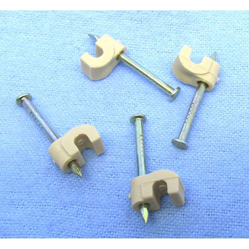 Philmore 2062, Beige Fastening Clamps for #12 Ground Wire & 4 Cond .Wire 20 Pack