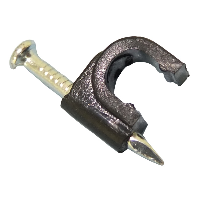 Philmore 2064BL, Black Fastening Clamps for Wire & RG6 (0.275″) Cable ~ 20 Pack