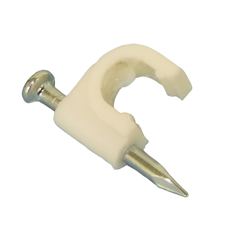 Philmore 2064WH, White Fastening Clamps for Wire & RG6 (0.275″) Cable ~ 20 Pack