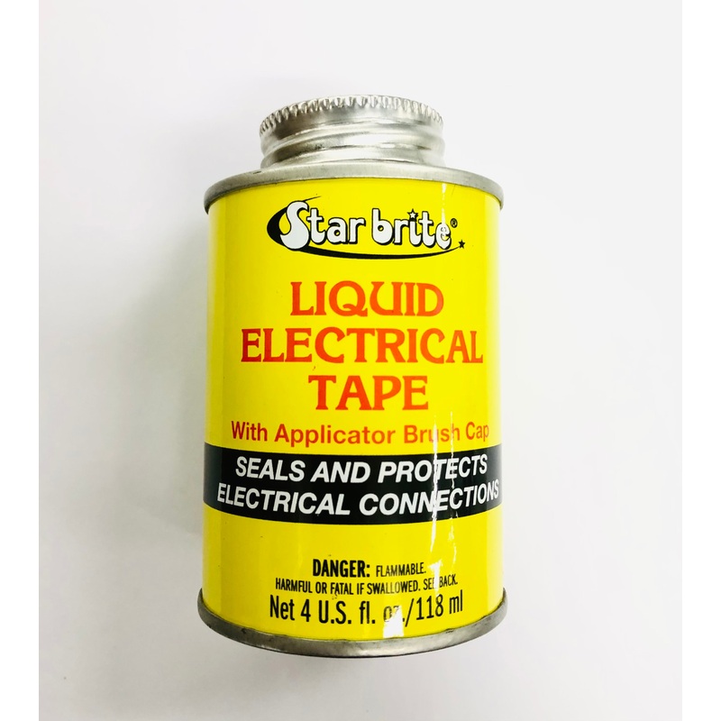 Liquid Electrical Tape 4oz with Applicator Brush Cap