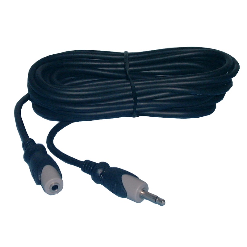 Philmore 44-021 12 Foot Male 3.5mm Mono Plug to Female 3.5mm Mono Jack Cable