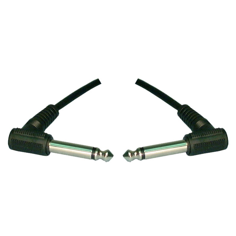 Philmore # 44-360 6 Foot 1/4″ Mono Plug Male to Male Plug Right Angle Cable