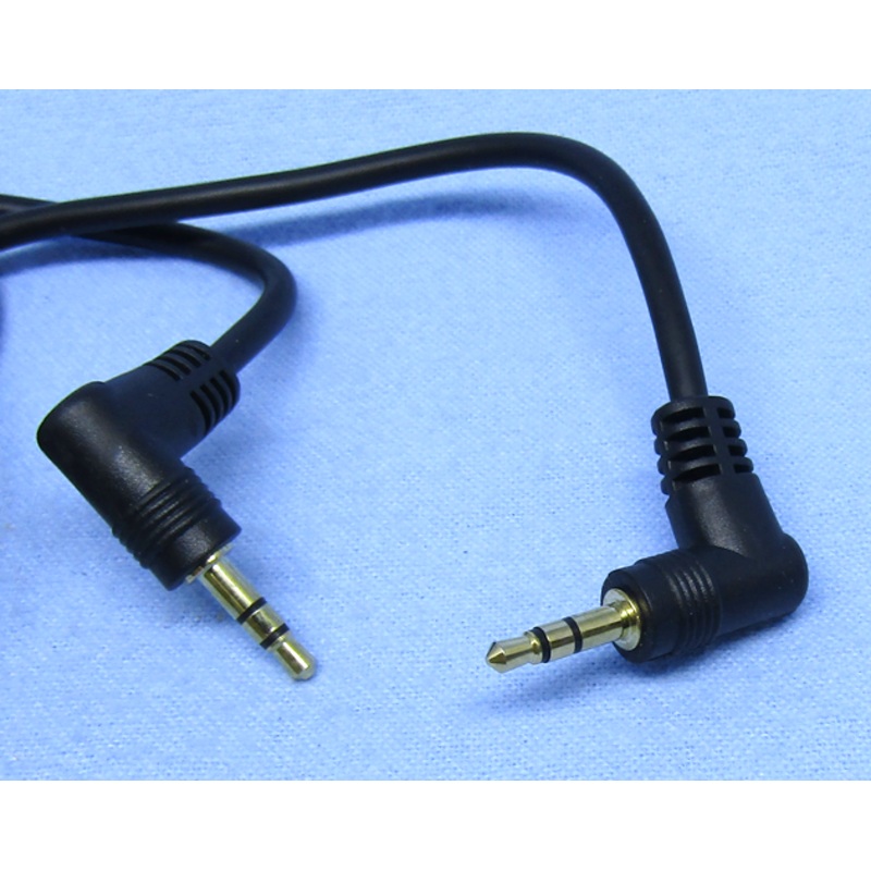 Philmore 44-468 6 Foot Right Angle Male to Male 3.5mm Stereo Mini Plug Cable