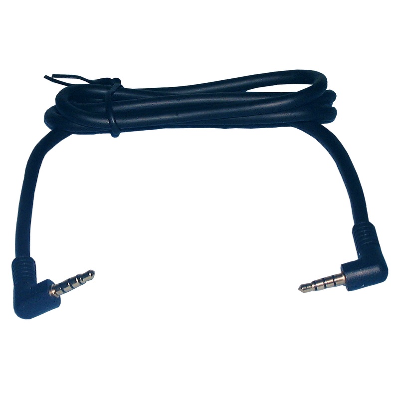 Philmore 44-474 12 Foot Right Angle Male to Male 3.5mm TRRS Stereo Plug Cable