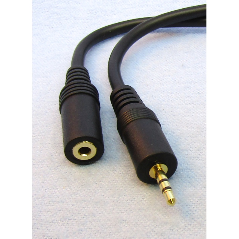 Philmore 44-476 6 Foot Male 2.5mm Stereo Plug to Female 2.5mm Stereo Jack Cable
