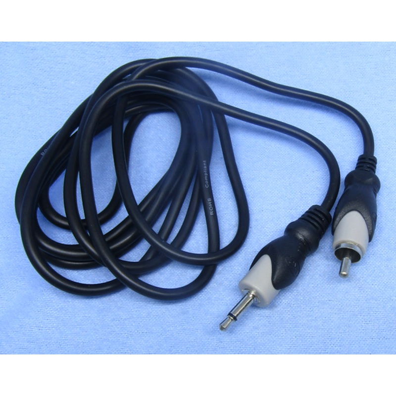 Philmore CA63 6 Foot Male RCA Plug to Male 3.5mm Mono Mini Plug Cable