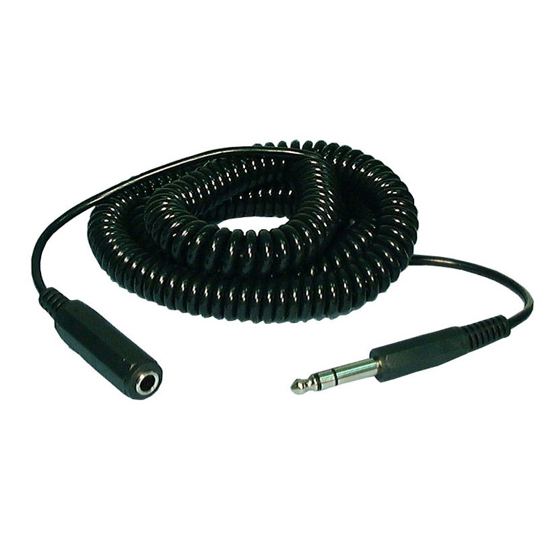 Philmore RC25 25 Foot Male 1/4″ Stereo Plug to Female 1/4″ Jack Coiled Cable
