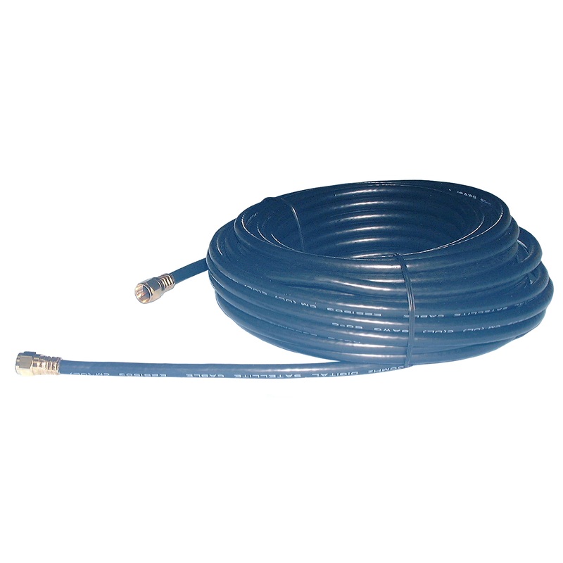 Philmore RG625 Direct Burial Grade Type F TV Coax Cable ~ BLACK 25 Foot Length